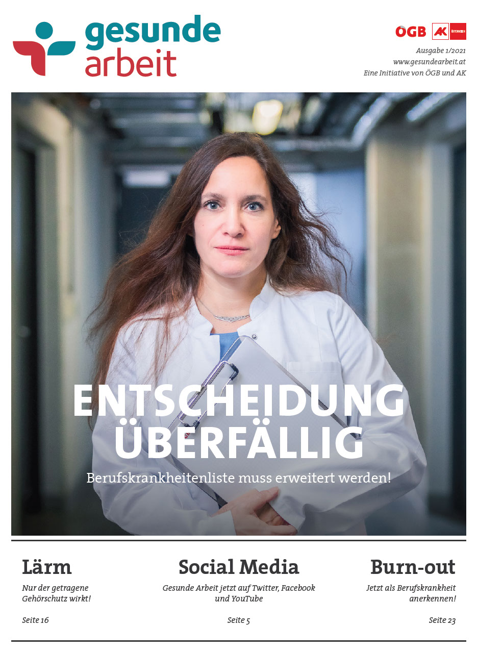 Magazin Gesunde Arbeit Stamm-Ausgabe 1/2021